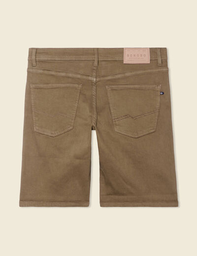Bermuda éco-responsable taupe homme