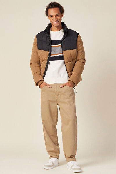 Pull éco-responsable ecru homme