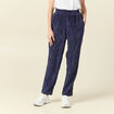 Tregging velours 7/8ème bleu marine femme