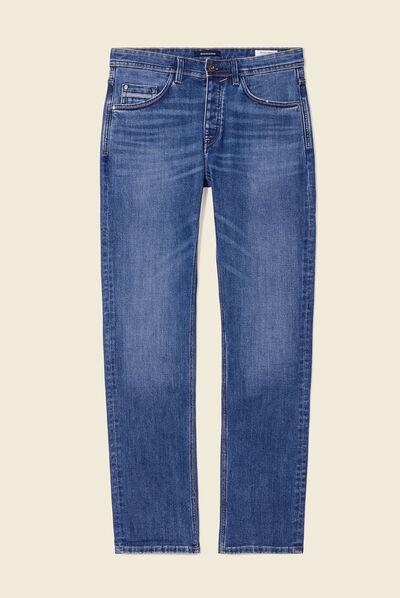 Jeans regular 5 poches denim double stone homme
