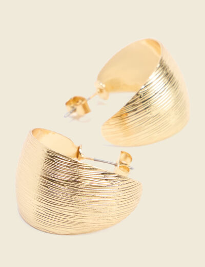 Boucles d'oreilles couleur or femme
