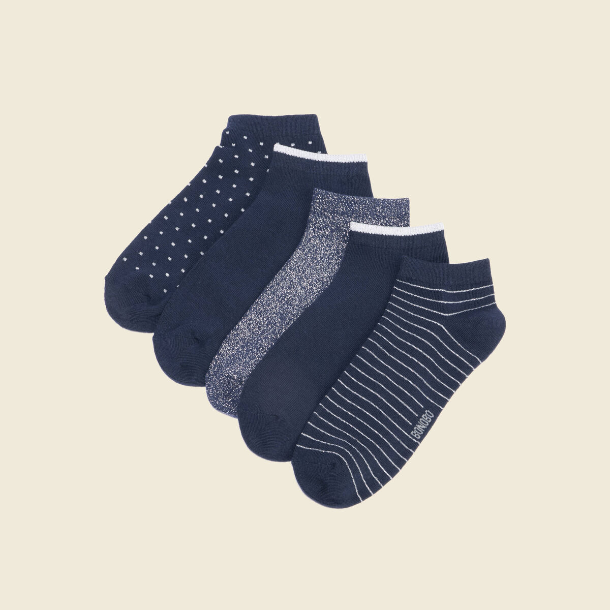 Paire de chaussettes bleu marine femme