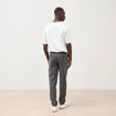 Pantalon droit longueur 32 gris fonc&eacute; homme