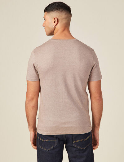 T-shirt manches courtes homme vert kaki homme