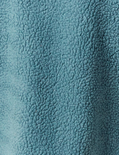 Sweat sans manches effet polaire bleu gris homme