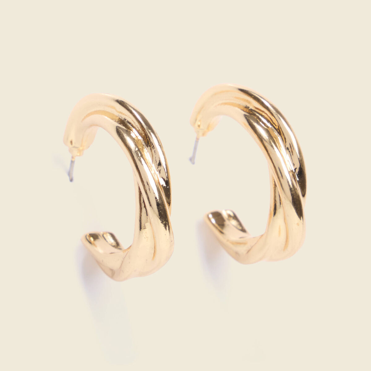 Boucles d'oreilles couleur or femme