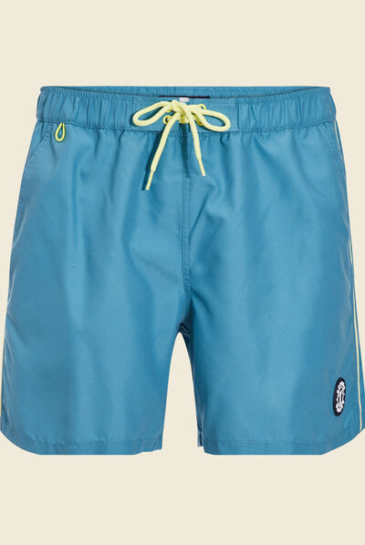 Short de bain bleu pétrole homme