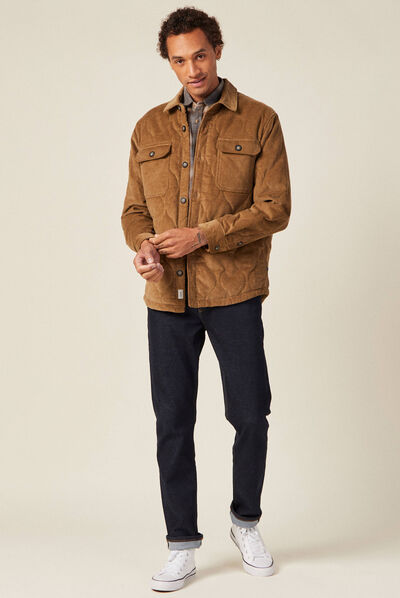 Surchemise éco-responsable beige homme