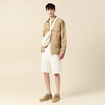 T-shirt manches courtes ecru homme