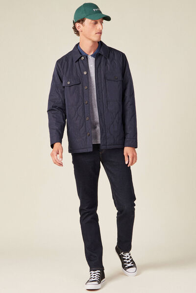 Polo éco-responsable bleu marine homme