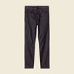 Pantalon skinny enduit push up denim noir enduit femme