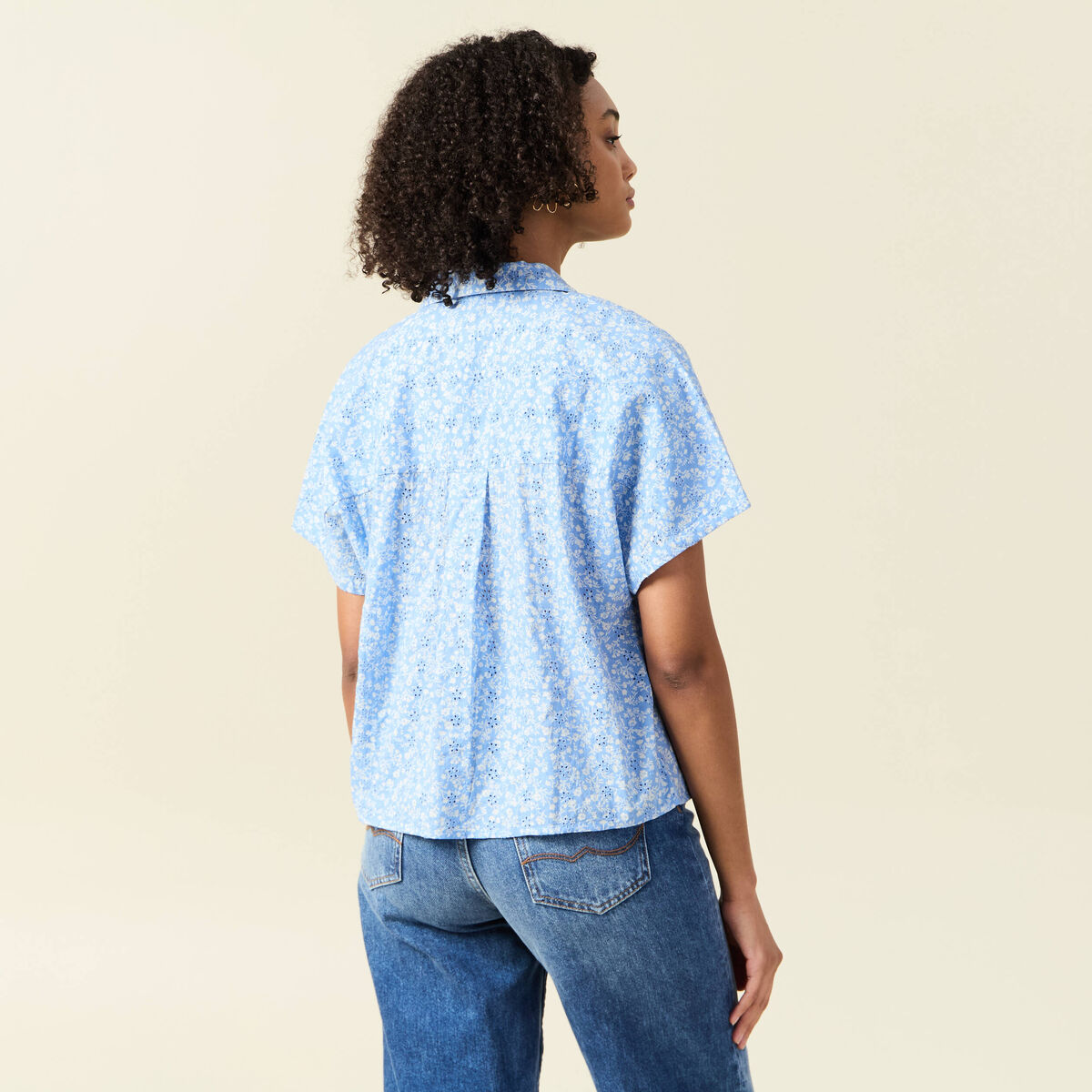 COOFANDY Chemise Western Cowboy brodée à manches longues boutonnée en coton - kaki clair, taille L, Noir