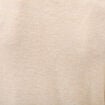 Gilet droit col rond manches longues creme femme