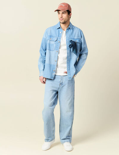 T-shirt manches courtes ecru homme