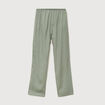 Pantalon standard fluide vert kaki femme