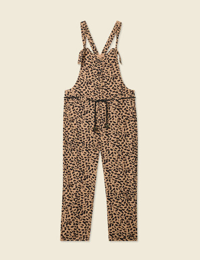 Salopette droite 7/8ème camel femme