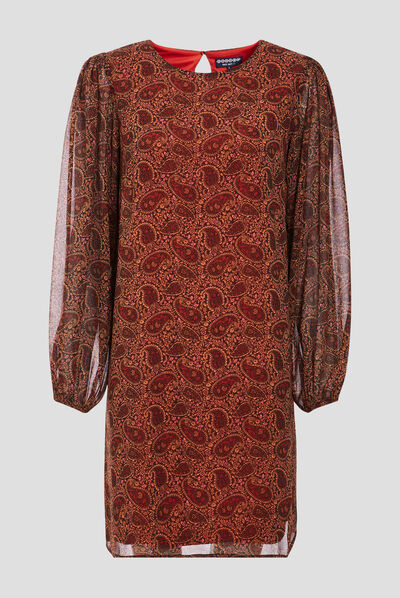 Robe droite éco-responsable noir femme