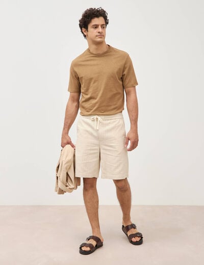 Bermuda ecru homme