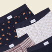 Lot 4 boxers bleu marine homme