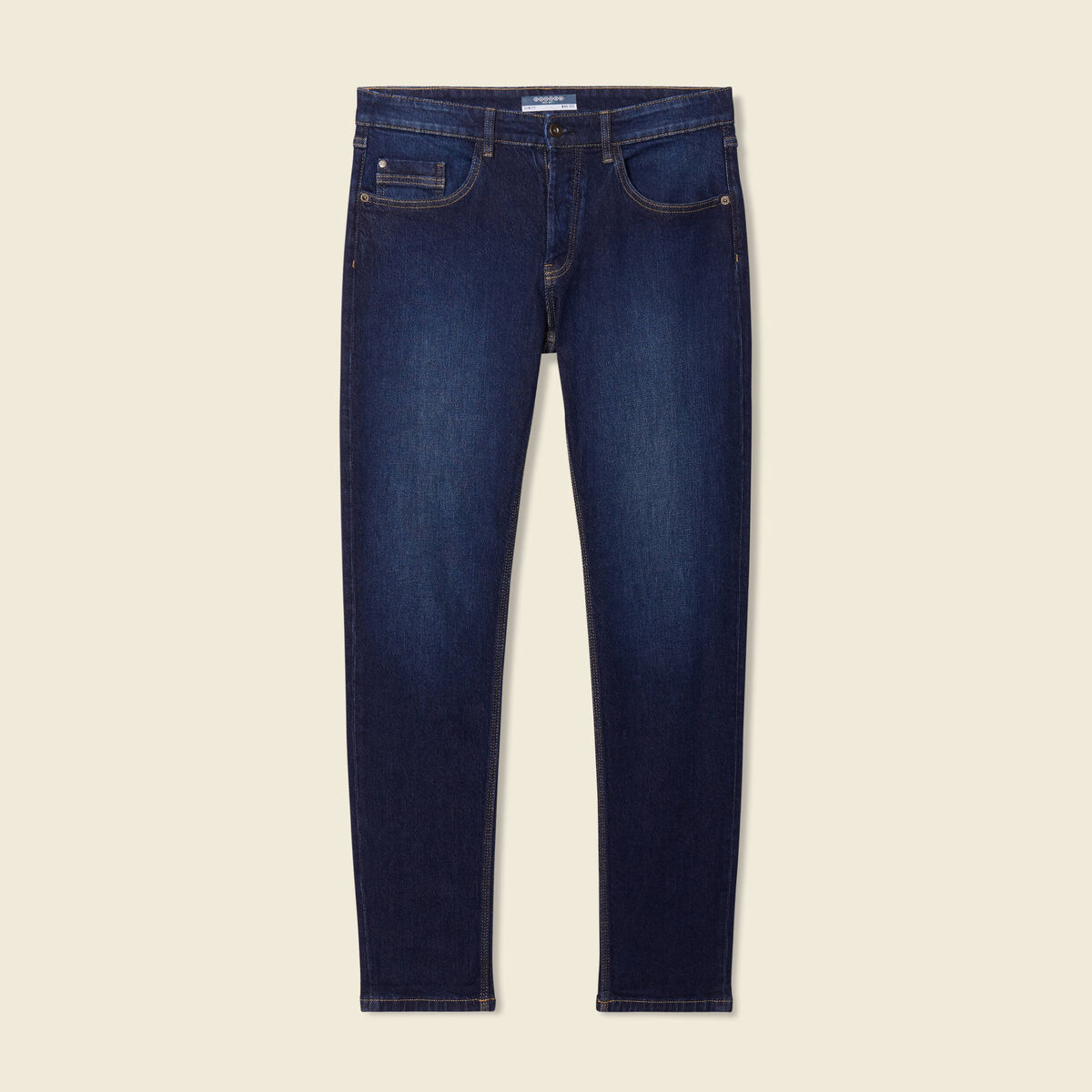 Jeans slim 5 poches denim brut homme
