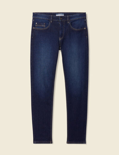 Jeans slim 5 poches denim brut homme