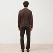 Sweat manches longues marron homme