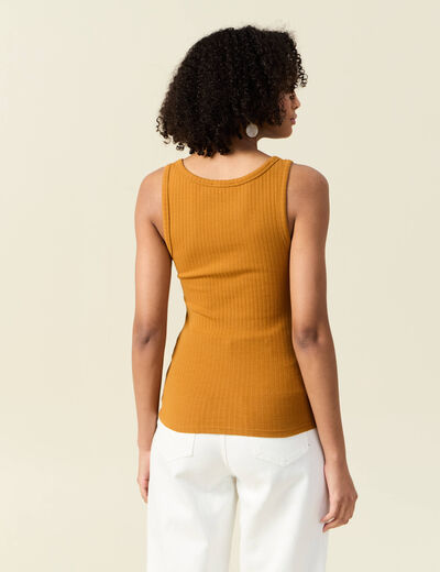 Débardeur sans manches camel femme