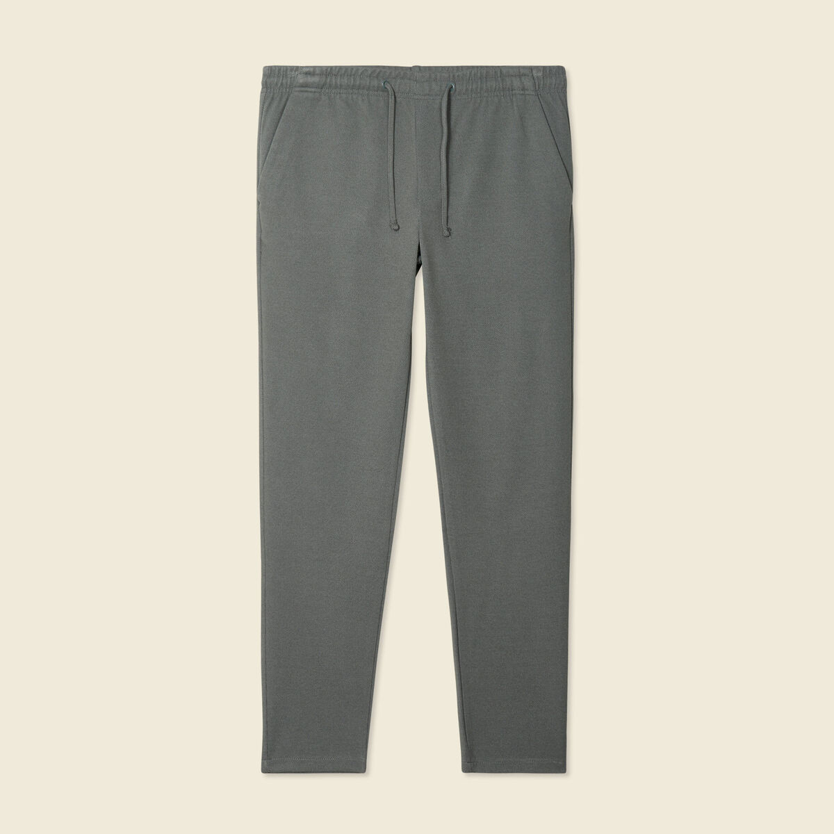 Pantalon chino jogger vert kaki homme