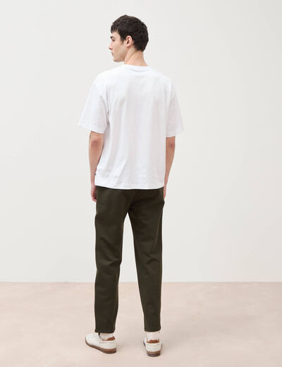 T-shirt manches courtes blanc homme