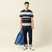 T-shirt manches courtes bleu marine homme