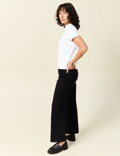 T-shirt manches courtes blanc femme