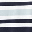 T-shirt ray&eacute; col rond manches courtes bleu marine homme