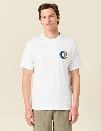 T-shirt éco-responsable ecru homme