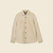 Surchemise boutonnée beige homme