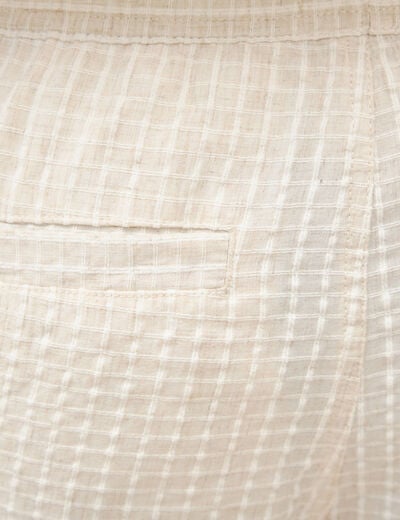 Short beige homme