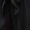 Pantalon loose avec ceinture noir femme