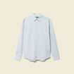 Chemise boyfriend en coton bleu clair homme