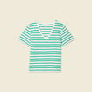 T-shirt manches courtes vert turquoise femme