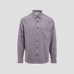 Surchemise manches longues denim gris homme