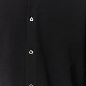 Chemise manches longues noir homme
