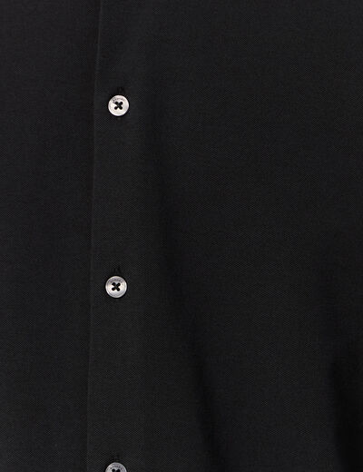 Chemise manches longues noir homme