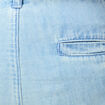 Bermuda droit avec pinces bleu gris homme