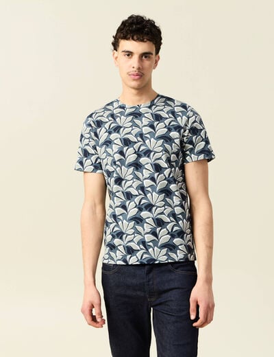 T-shirt manches courtes bleu homme