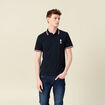 Polo manches courtes bleu marine homme