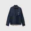 Surchemise droite manches longues denim brut homme