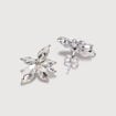 Lot de 2 paires de boucles d'oreilles couleur argent femme
