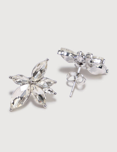 Lot de 2 paires de boucles d'oreilles couleur argent femme
