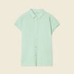 Blouse manches courtes vert clair femme