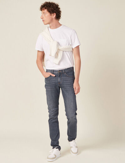 Jeans straight denim dirty homme