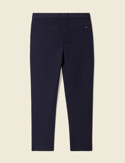 Pantalon chino slim bleu marine homme